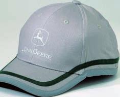 3 American Cap Beige, light cotton cap with quality farm equipment embroidered on the front.