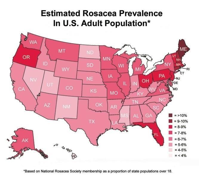 FACTS Face facts Even though living with rosacea may feel challenging, remember that you are not alone. Rosacea affects an estimated 16 million Americans.