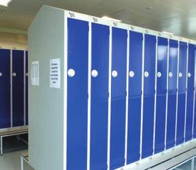 The lockers also include: n An additional shelf allowing the locker user to keep daywear separate from workwear n Integral seating to provide a comfortable changing area n