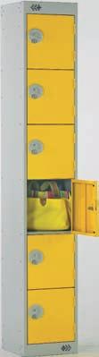 Punched Door Doors with large perforations, designed to allow visual access to the locker whilst providing secure storage - ideal where increased