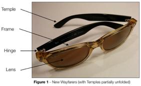 1. GENERAL DESCRIPTION This is a specific model of polarized sunglasses manufactured by the sunglass and eyeglass company Ray-Ban, with the model name and code of New Wayfarer RB2132.