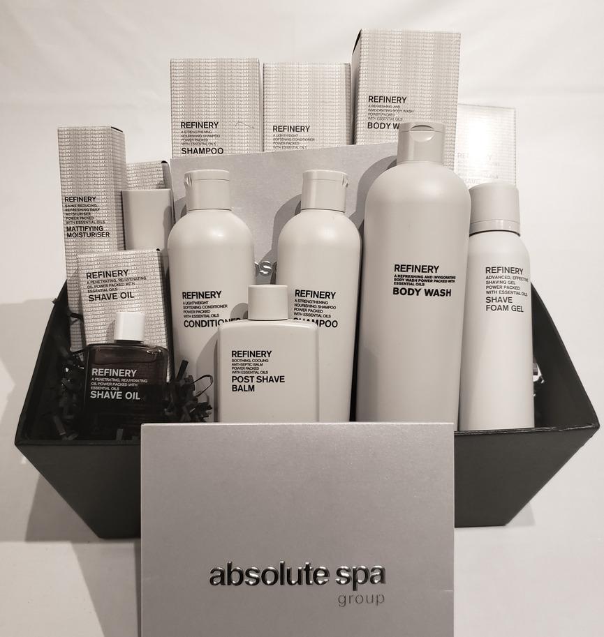 Mattifying Moisturizer, Refinery Shampoo, Conditioner, Body Wash AND a $150 Absolute Spa Gift
