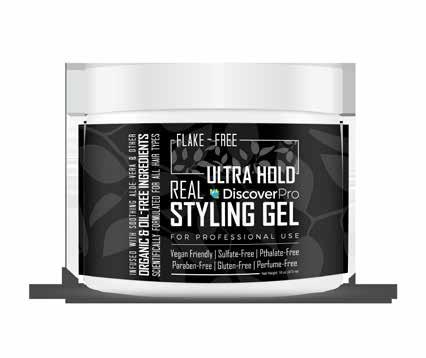 REAL Styling Gel This formula is designed to provide a sleek & brilliant shine while maintaining an ultra hold on the hair