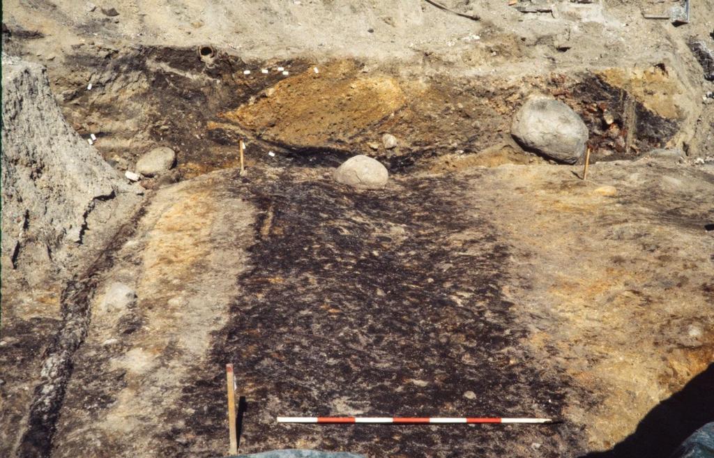 Fig. 43. North-south running ditch investigated at the Metro excavations in 1996 1998, facing north. Photo: Museum of Copenhagen.