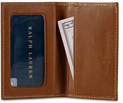 00 DESCRIPTION: This classic card case is designed with an ID window and two