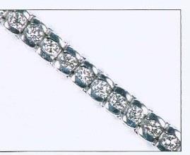 00 1891 A diamond set line bracelet consisting of 65 round brilliant cut diamonds, measuring 2.