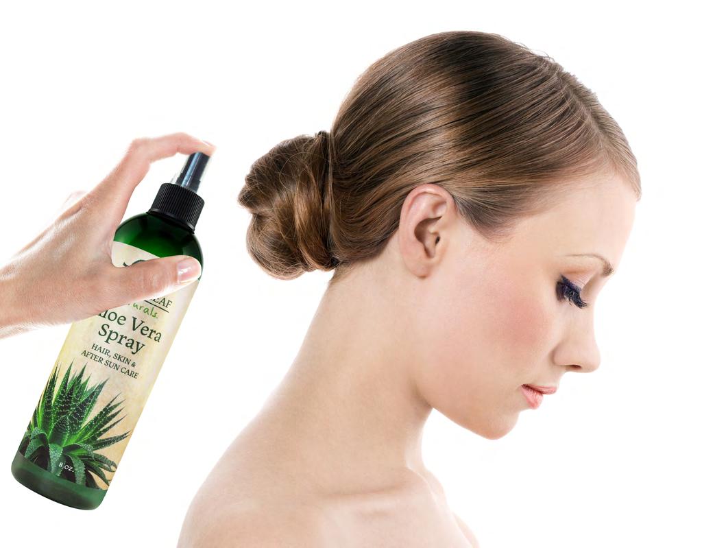 Mist Aloe Vera Spray directly onto your styled hair. It helps your hair hold its shape naturally. Hair Conditioner. A nourishing leave-in hair conditioner.