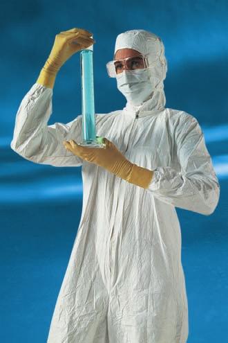 DuPont Tyvek Micro-Clean Essentials Tyvek Micro-Clean Essentials Unique, patented flash spinning process creates an excellent barrier to dry particles, microorganisms, and non-hazardous liquids