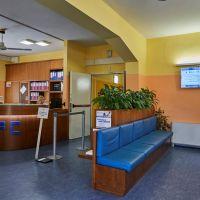 Fondazione Turati s reception and waiting area Neurological patients admitted to the Fondazione s outpatient clinic include those with stroke, multiple sclerosis, parkinsonism, and neurodegenerative