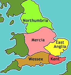 16 The Anglo-Saxons took control of most of Britain Scotland, Wales or Cornwall remained unconquered Country divided into kingdoms, each with its own royal