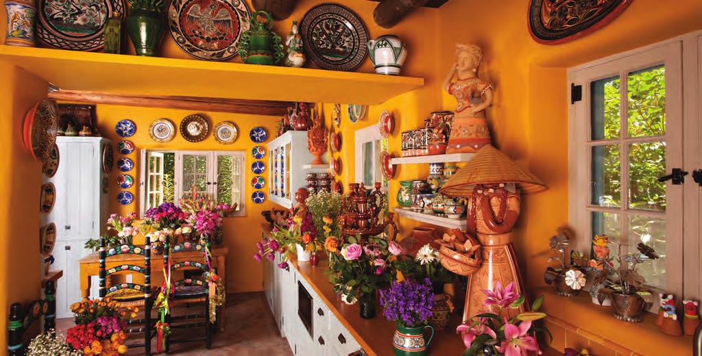 View of kitchen, home of Judith Espinar. So much of my collecting has been linked to the travel I ve been lucky to experience.
