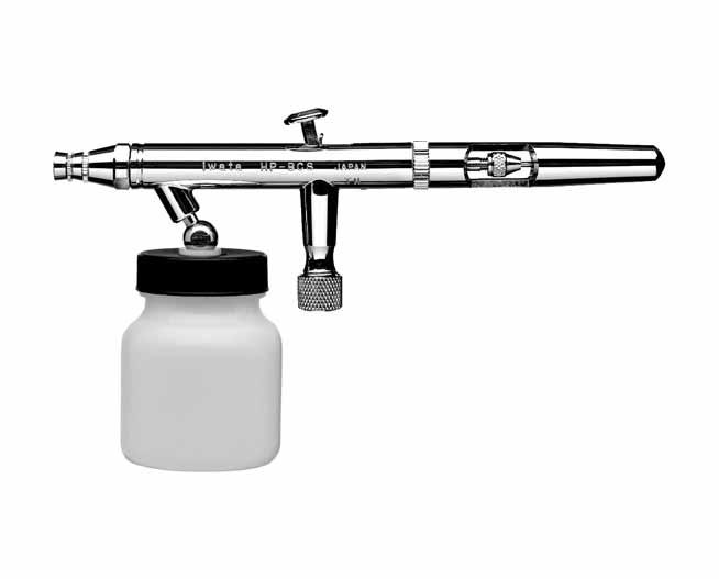 4 IWATA ECLIPSE HP-BCS, SBS, CS, BS This multi-purpose, high-paint-flow, high-detail Eclipse Series airbrush covers a wide range of uses.