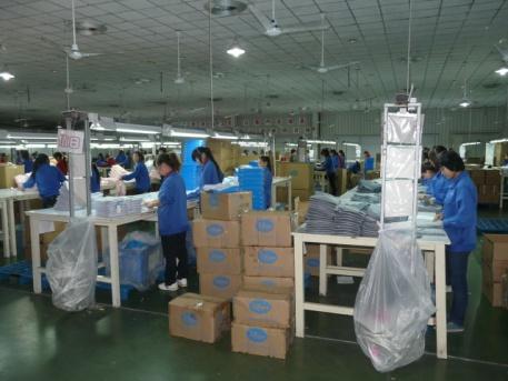 to clothing value chain Participants witness the material and equipments, such as