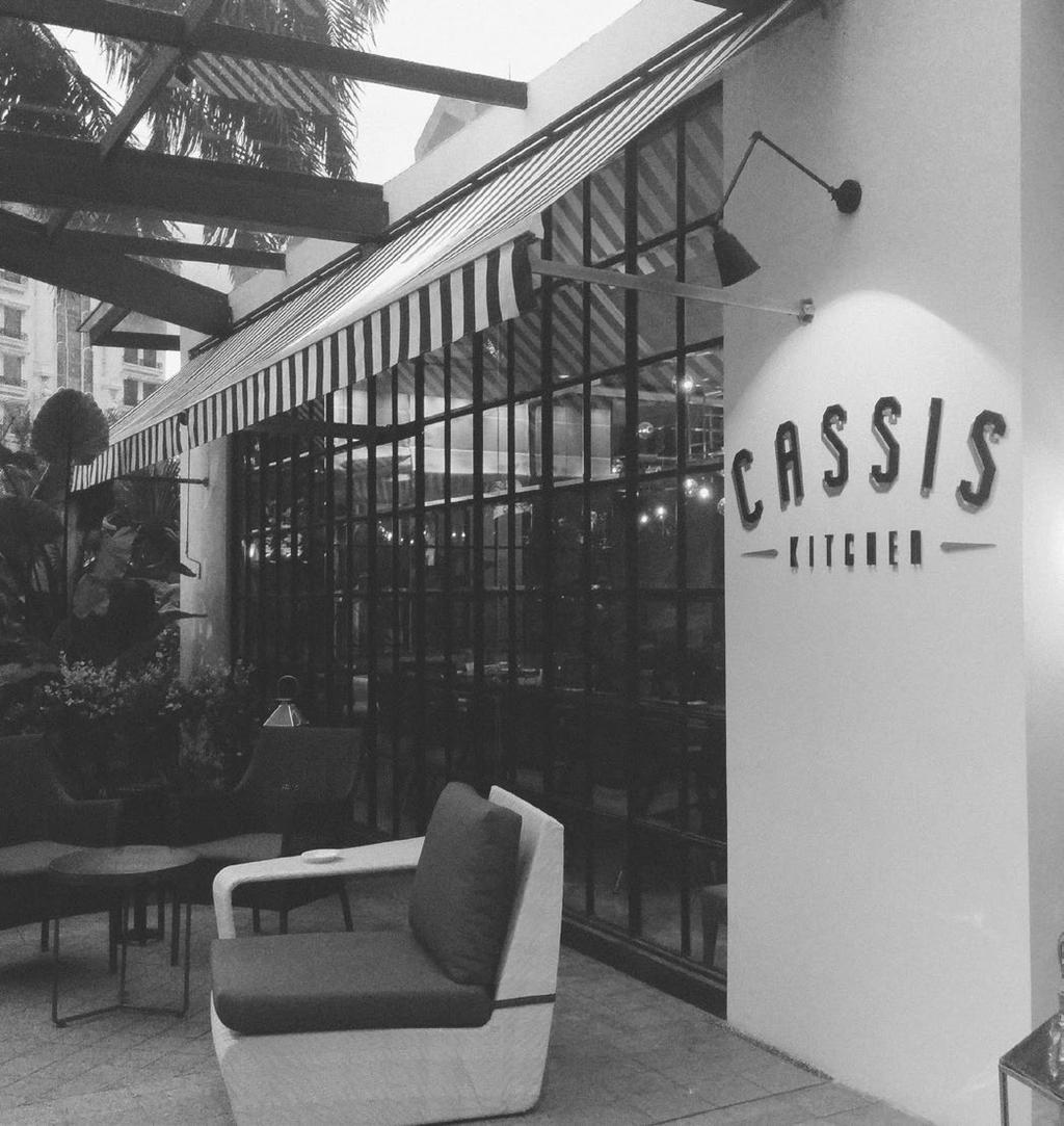 Cassis Kitchen Identity Rebranding 2015 Located conveniently in the heart of Jakarta s busiest district, Cassis Kitchen (previously known as Cassis) serves not only excellent