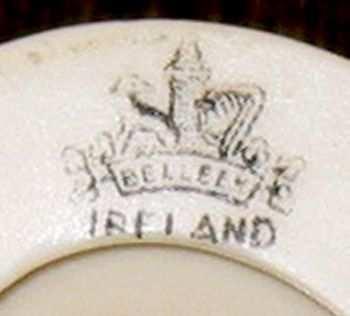 Just shows how important it is to keep records since as the collection View of the piece showing Belleek Ireland Mark and Close-up of Mark grows you tend to lose track of the details.