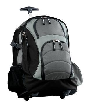 BG76S Port Authority Wheeled Backpack Take the strain off by rolling this wheeled pack, or use the shoulder straps