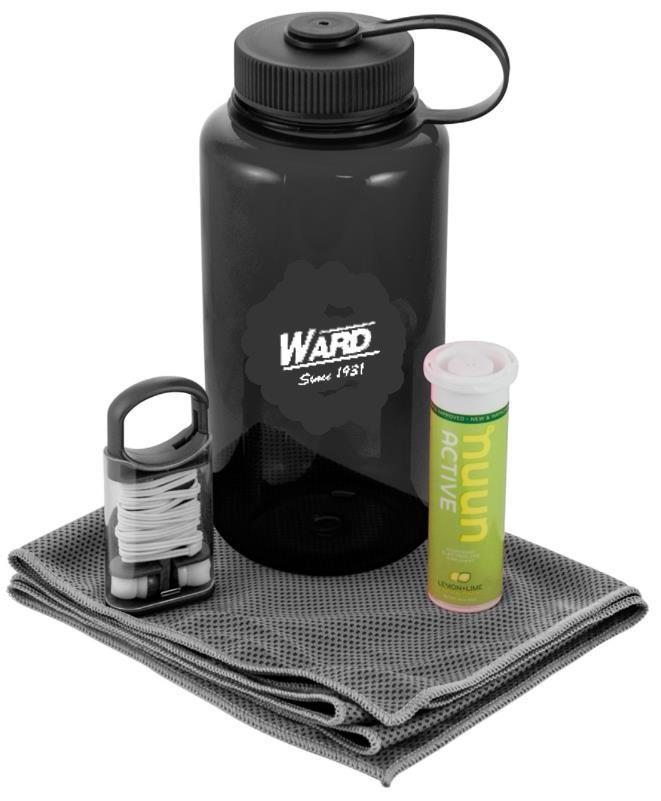 GFT7502 4-piece Active Hydrate Gift Set The 4-Piece Active Hydrate Gift Set Is Filled With Your Work-Out Must-Haves. Stay Hydrated With 32 Oz.