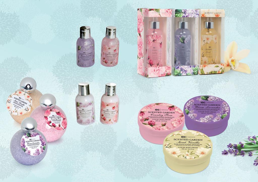SCENTED GARDEN SCENTED GARDEN Natural essences that will leave your skin refreshed and your body full of energy.