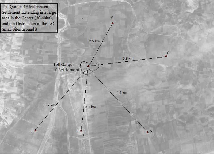 Jadid. This suggests that Tell Qarqur may have served as a large urban center during the 4 th millennium BCE with a complex sociopolitical system that controlled the small towns around it.