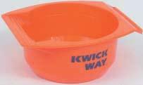 BO6471BLK - Black Kwickway Tint Bowl Extra wide with corrugated