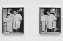 057 Man (Ice), 2012 silver gelatin prints, aluminum frames 10.5 x 23 x 1.5 inches (26.7 x 58.4 x 3.