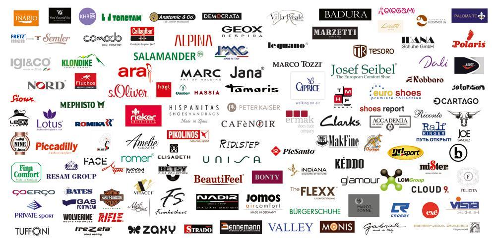 More than 1000 world fashion brands participate at the fairs: 87 % of