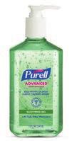1 PURELL Advanced Hand Sanitizer Biobased Gel 9624-24 Refreshing gel made with naturally-renewable ethanol.