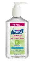 3023-12 2 L 9625-04 PURELL Advanced Hand Sanitizer 1 fl oz Gel bottles with Carrier Refreshing gel.