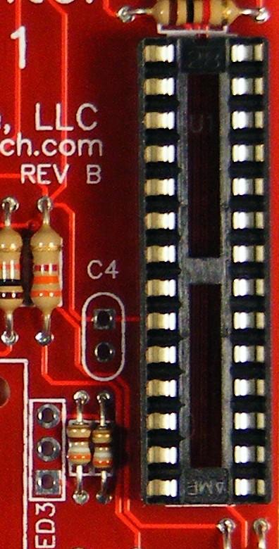 facing the 1K Ohm resistor. Step 6: Solder the 7812 12V regulator into U2.
