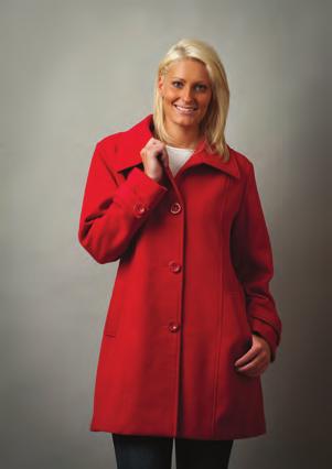 KLASSIK Style: 1402 Colours: MUSHROOM, BLACK, RED, INDIGO Sizes: 10-24 Ladies wool jacket, longer length button fastening, Fabric: Faux wool,lining; 100% Style: 427 Colours: BLACK,