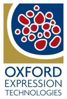 Oxford Expression Technologies Ltd Oxford Brookes University Gipsy Lane Campus Oxford OX3 0BP UK t: +44 (0)1865 483236 f: +44 (0)1865 483250 e: info@oetltd.com Material Safety Data Sheet 1.