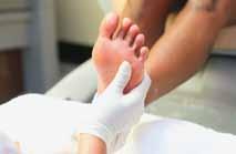 Procedure -2 Foot and Leg Massage 3 continued 3 Keep one hand in contact with the foot.