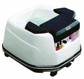 Pedicure Foot Bath Pedicure foot baths vary in design from the basic stainless steel basin to an automatic whirlpool that warms and massages the client s feet.