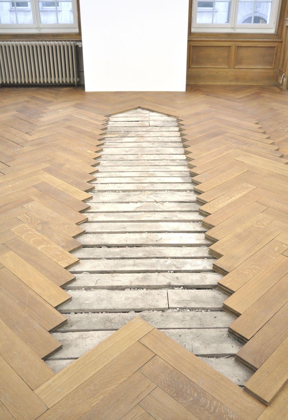 Untitled 2009 Untitled 2009 parquet flooring size variable «Fragile Monumente», SuzieQ,