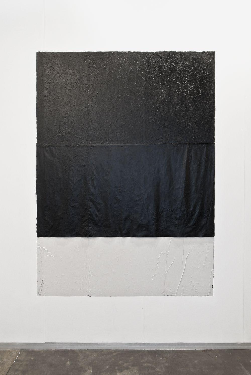 Untitled 2012 Untitled 2012 cotton, bitumen paint 240 x 175 cm