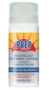 New Prep Balm 2 in 1, with hyaluronic acid, helps to soothe irritations, provides a pleasant sensation of softness and freshness for a long lasting comfort.