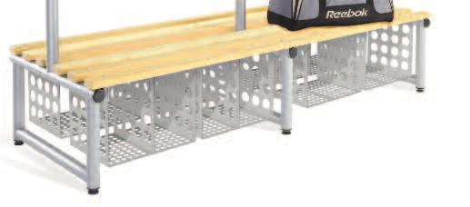 Polymer 2000mm wide bench OVERHEAD HANGING BENCHES Single
