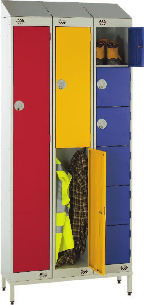 Accessories for tailored solutions Sloping Tops for lockers Sloping tops are essential in hygienesensitive locations such as