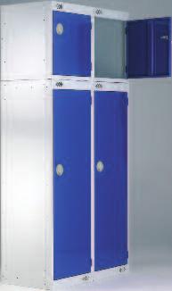 Cube lockers are ideal for stacking,