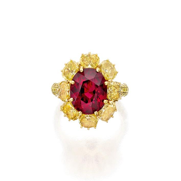 Winter Auction Highlights An 8.11 Red Burma ruby sold for $2.775 million or $242,000 per carat. The stone was graded by the AGL as Burma no heat.