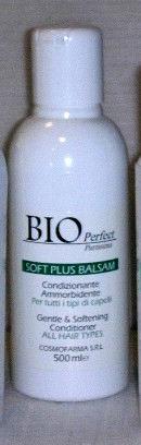 BIO PERFECT SOFT PLUS BALSAM For any skin and scalp type. A specially softening conditioning formula helps protect and detangle your hair. Particularly suited for dry depleted hair and scalp.