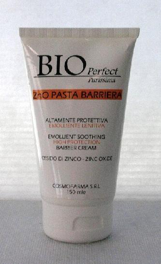 BIO PERFECT PLUS ZnO Barrier Cream For any skin type. recovery cream that helps maintain an optimal healing environment. No colourings. Use: easy to apply, gently cleanse skin as required.