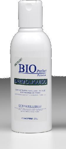 BIO PERFECT PLUS DERMOLIQUIDO Dermocleanser ml (3/4 spoonfuls) in one litre of water: no need to rinse. External use. For any skin type.