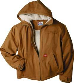 1800-361 This jacket is made from 8.5 oz. sanded duck and features a warm sherpa lining.