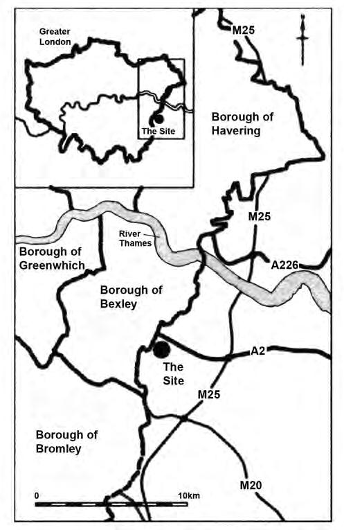 Fig. 6. Bexley Hospital: site location.