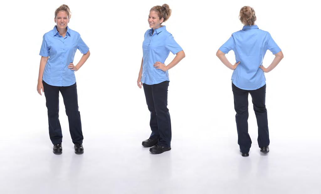 TOPS Ladies Everyday Long Sleeve Work Shirt Combining easy care and style with a princess seam for a feminine fit Content: 30% Cotton, 70% Polyester Colours: Black, Navy, Grey, Powder Blue Size