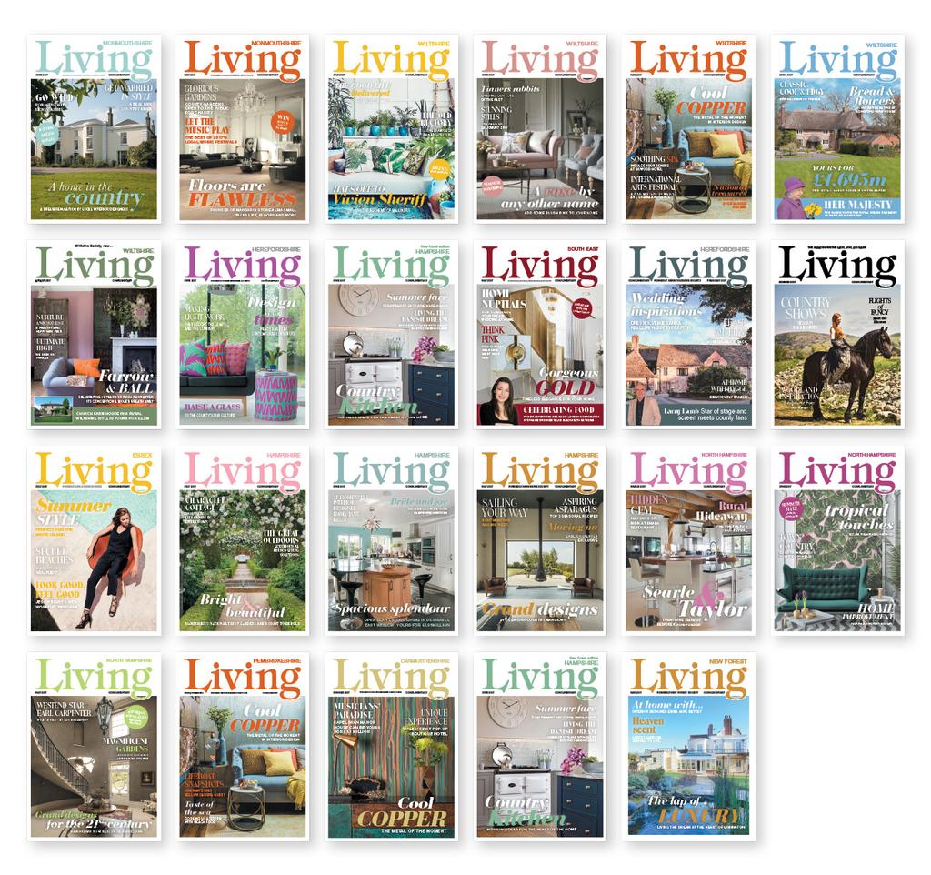 LIVING PORTFOLIO 24+ MAGAZINES ACROSS THE UK 24+ editions with 240,000 copies reaching 720,000 people*