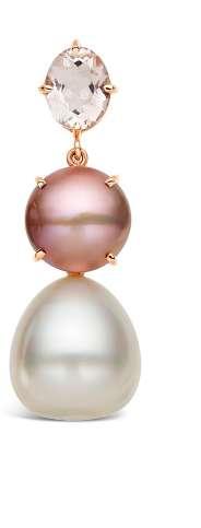 Taking cues from the symphony of a Tahitian sunset, pearls
