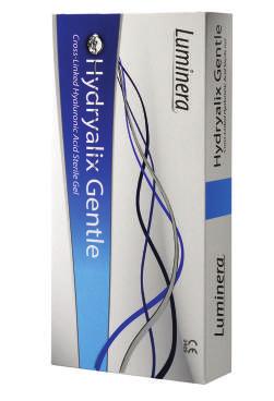 Hydryalix Gentle The product is indicated for superficial lines, fine to moderate wrinkles and minor skin damages. The product can be used on wrinkles, lines and creases around the mouth.