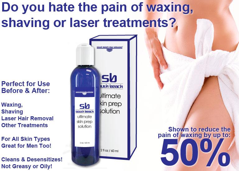 CHAPTER 5 ULTIMATE SKIN PREP SOLUTION (SBSS005) One area where we received a lot of feedback from salons and customers alike was the issue regarding the pain of waxing.